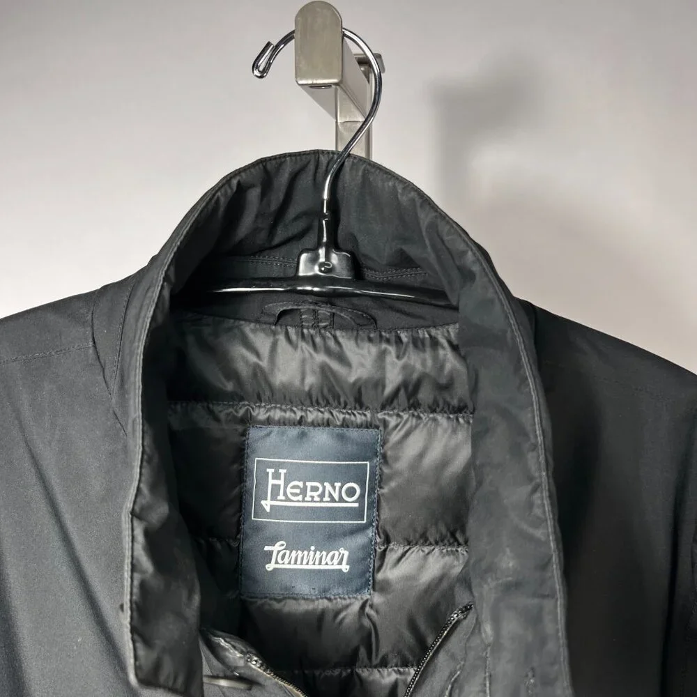 HERNO LAMINAR DOWN BLAZER IN GORE-TEX PACLITE, Men‎ 40US 50EU, Black, Romania